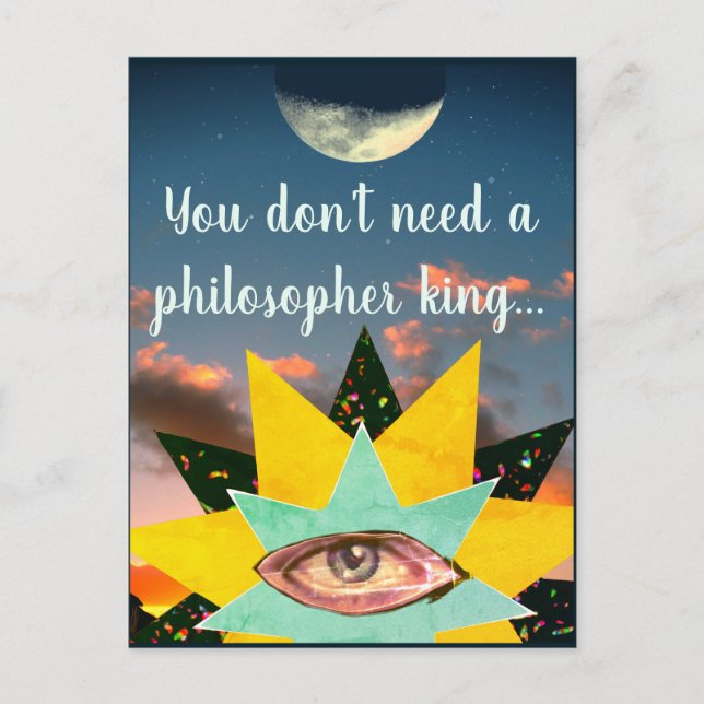 Junction Card Nr. 34: Sie brauchen keinen König Postkarte (Vorderseite)