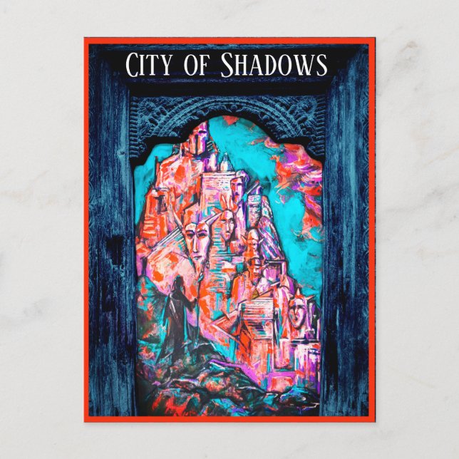 Junction Card Nr. 44 Annäherung an die Stadt Schat Postkarte (Vorderseite)