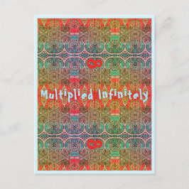 Junction Card Nr. 45 Unendlich multipliziert unend Postkarte