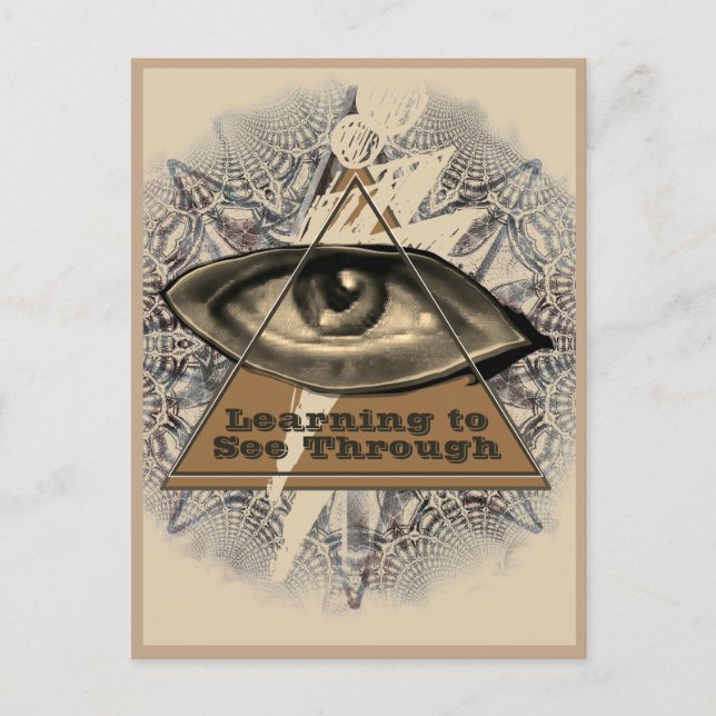 Junction Card Nr. 51: Lernen durch / Auge zu sehen Postkarte (Vorderseite)