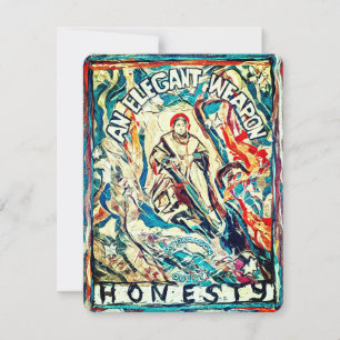 Junction Card Nr. 5: Ehrlichkeit, eine elegante Wa Feiertagskarte