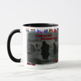 June 6th, 1944 Normandy Landing on a Coffee Tasse