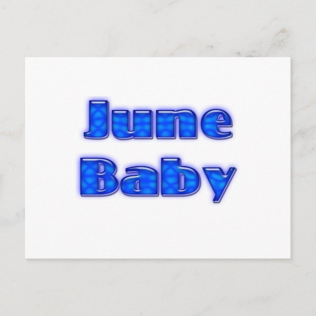June Baby Postkarte (Vorderseite)