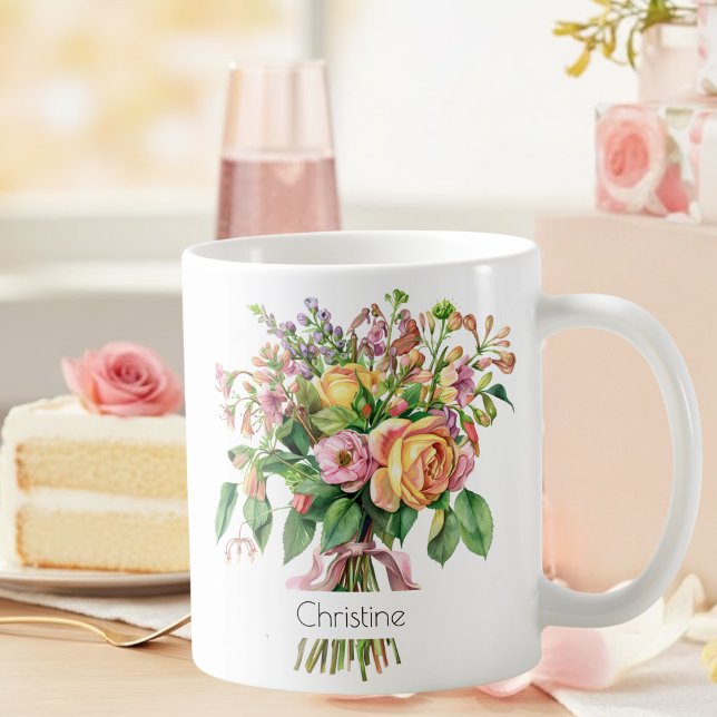 June Birth Flower Mug | Roses & Honeysuckle Kaffeetasse (Von Creator hochgeladen)