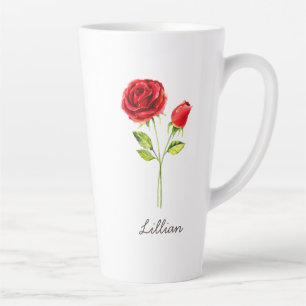 June Birth Month Blume Rose Milchtasse