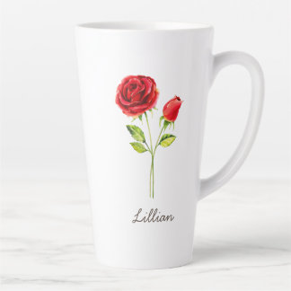 June Birth Month Blume Rose Milchtasse