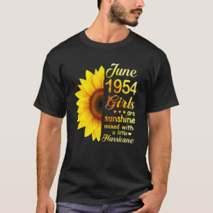 June Girls 1954 Sonnenblume 69. Geburtstag T-Shirt