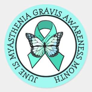 June ist Myasthenia Gravis Awareness Montag Button Runder Aufkleber