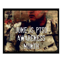 June ist PTSD Awareness Montag Poster