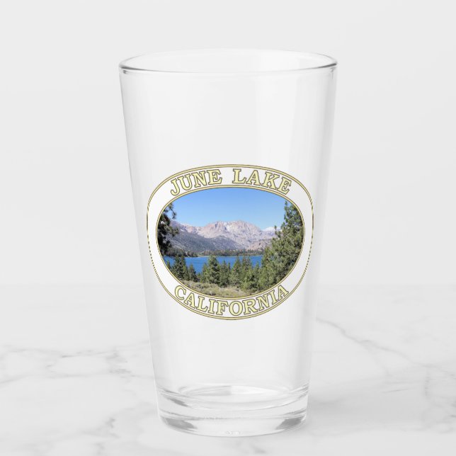 June Lake and Eastern Sierra Nevada Glas (Vorderseite)