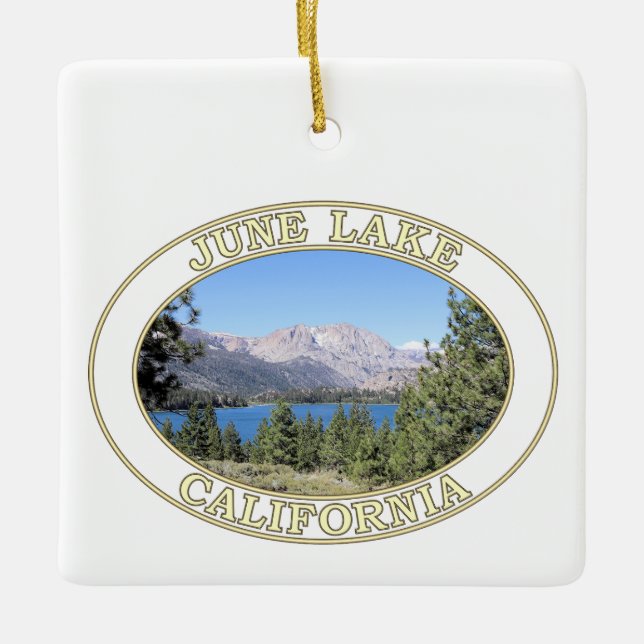 June Lake and Eastern Sierra Nevada Keramikornament (Vorderseite)