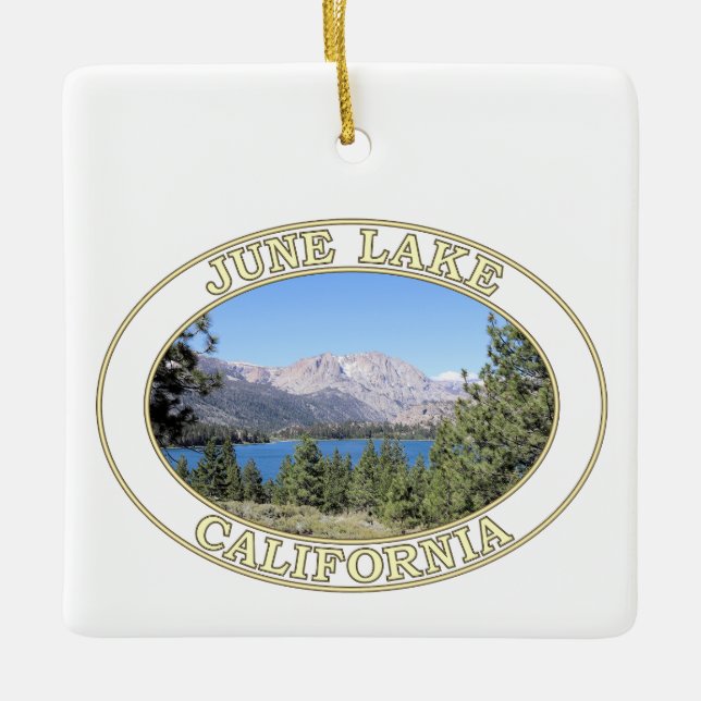 June Lake and Eastern Sierra Nevada Keramikornament (Vorderseite)