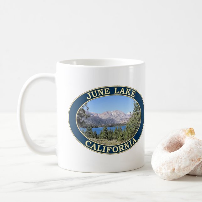June Lake, California Kaffeetasse (Mit Donut)