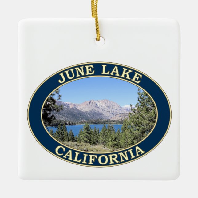 June Lake, California Keramikornament (Vorderseite)