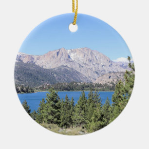 June Lake & Eastern Sierra Nevada Mountains, CA Keramik Ornament