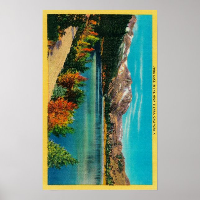 June Lake in High SierraMono Landkreis, CA Poster (Vorne)