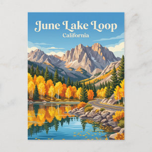 June Lake Loop USA Postkarte
