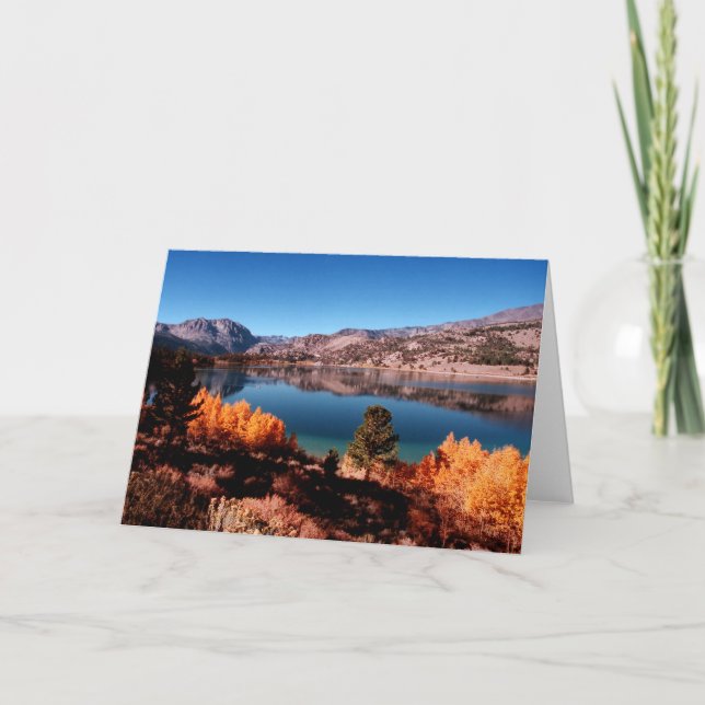 June Lake, Mammoth California Nature Card Karte (Vorderseite)