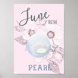 June Rose und Pearl Birthday Poster