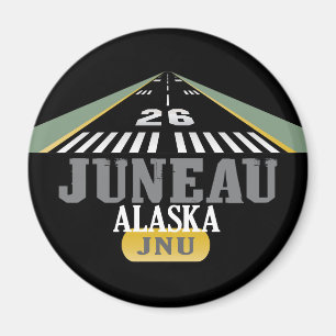 Juneau Alaska - Airport Runway Magnet