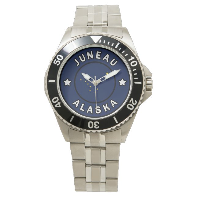 Juneau Alaska Armbanduhr (Vorderseite)