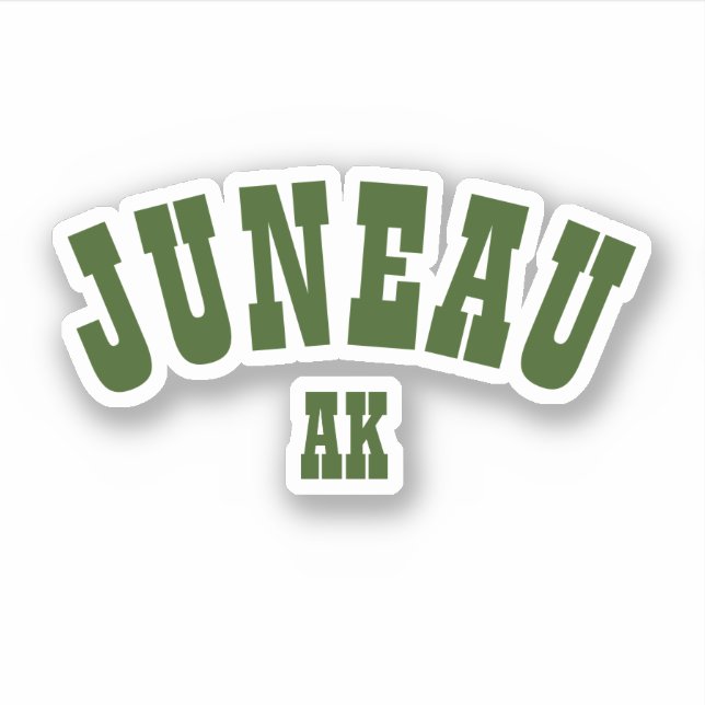 Juneau, Alaska Aufkleber (Vorderseite)