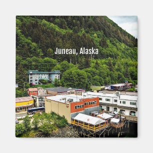 Juneau, Alaska, Foto der Stadt Magnet
