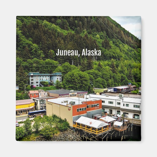 Juneau, Alaska, Foto der Stadt Magnet (Vorne)