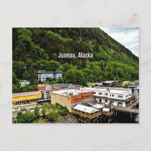 Juneau, Alaska, Foto der Stadt Postkarte