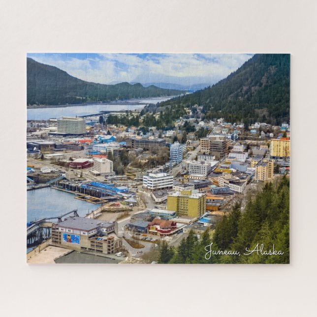 Juneau Alaska, Kreuzfahrt Alaska Port Puzzle (Horizontal)