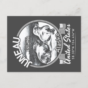 JUNEAU ALASKA - LUSTIGE SIEGEL POSTKARTE