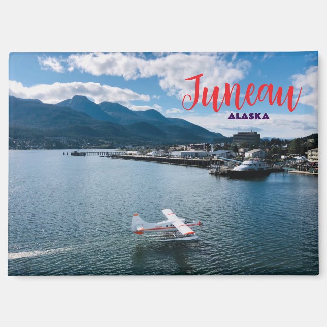 Juneau Alaska Magnet Souvenir GIft (Vorderseite)