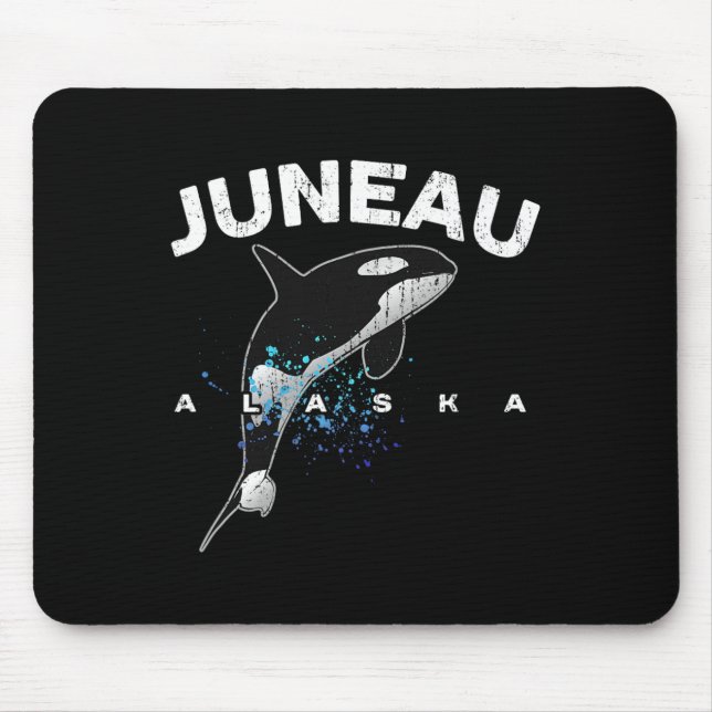 Juneau Alaska Orca Killer Whale Lover Vacation Tri Mousepad (Vorne)
