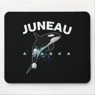Juneau Alaska Orca Killerwal Liebhaber Urlaub Tri Mousepad
