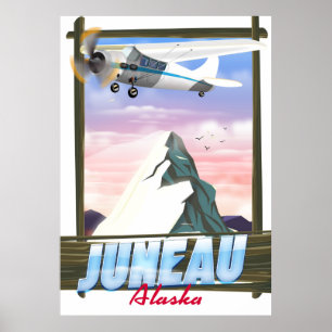 Juneau Alaska-Reiseplakat Poster