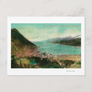 Juneau, Alaska Town View mit Treadwell Mine in Postkarte