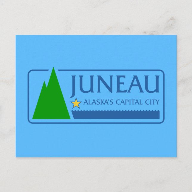 Juneau-Flagge, Alaska-Postkarte Postkarte (Vorderseite)