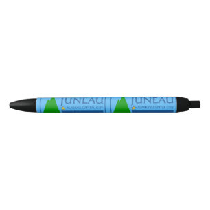 Juneau-Flagge, Alaska-Schwarzer Tinte-Pen Kugelschreiber