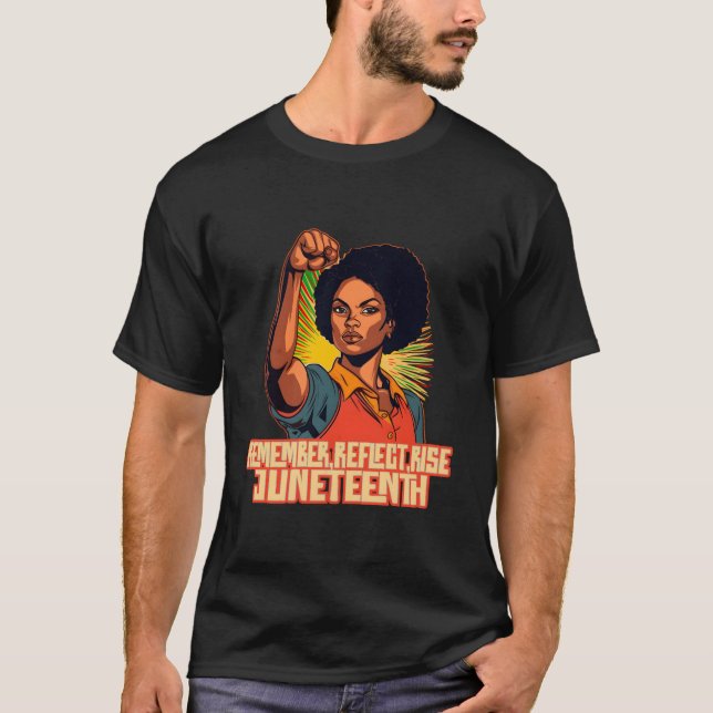 Junenth 1865 Erinnern Reflektieren Erheben Feiern  T-Shirt (Vorderseite)
