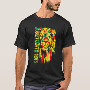 Junenth Afroamerikanischer Schwarzer Löwe 1865 Kön T-Shirt