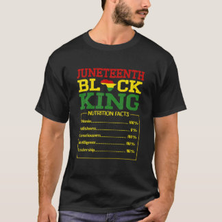 Junenth Black King Melanin Vater Vathers Day Daddy T-Shirt