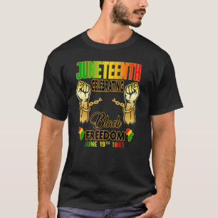 Junenth feiert Schwarze Freiheit 1865 Flag T-Shirt