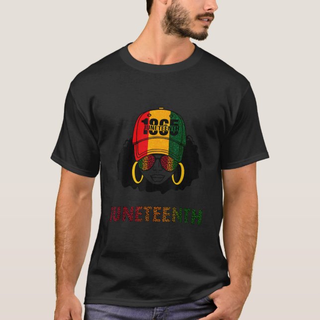 Junenth Free-Ish Black 1865 Independence T-Shirt (Vorderseite)