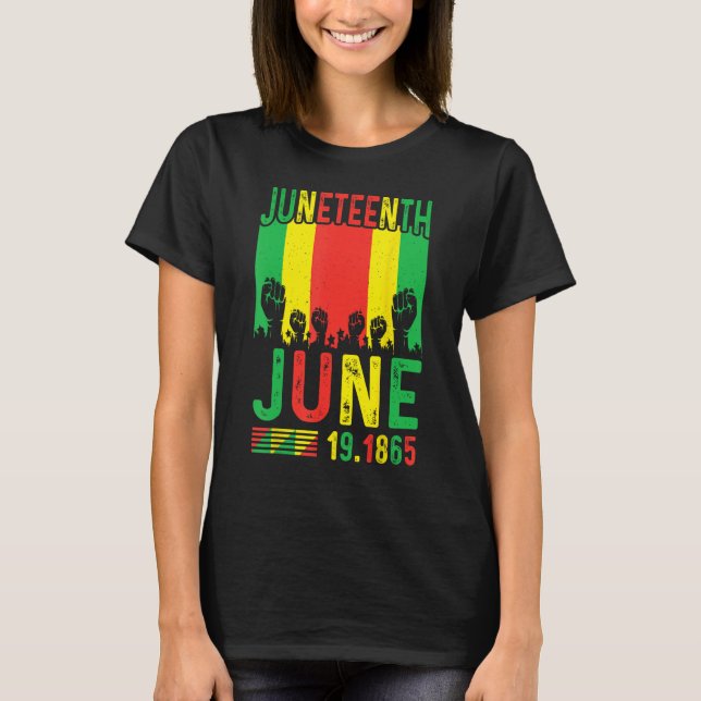 Junenth Is The Real Independence Day 1865 Freedom  T-Shirt (Vorderseite)