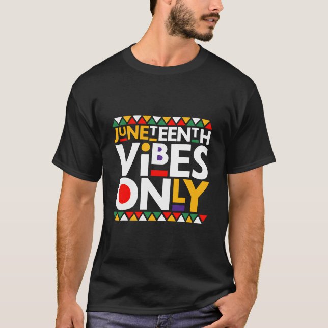 Junenth S Only 1865 Afroamerikaner T-Shirt (Vorderseite)