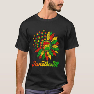 Junenth Schwarz Amerikanisch Juni 1865 T-Shirt