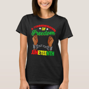 Juneteent Break die ketten schwarzen Afroamerikane T-Shirt
