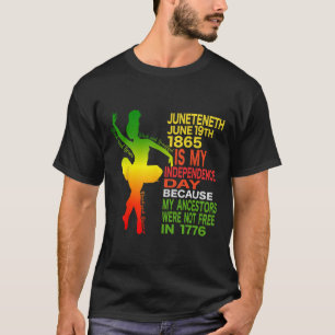 Juneteentchen Independence Dancer Black Girl Balle T-Shirt