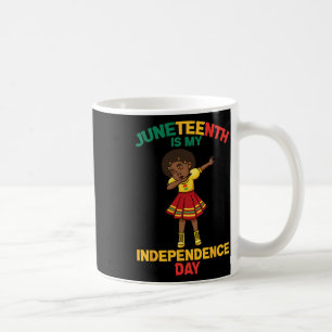 Juneteentchen ist mein Unabhängigkeitstag Kinder Kaffeetasse