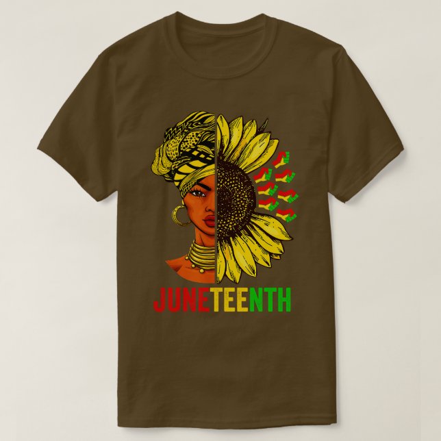 Juneteente Black History African American Women Su T-Shirt (Design vorne)